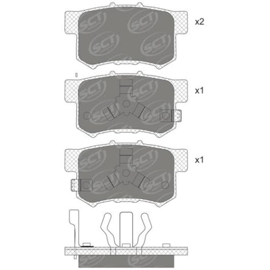 sp741pr SCT Germany Гальмівні колодки