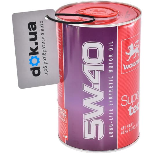 Wolver SuperTec 5W-40 (1 л) моторное масло