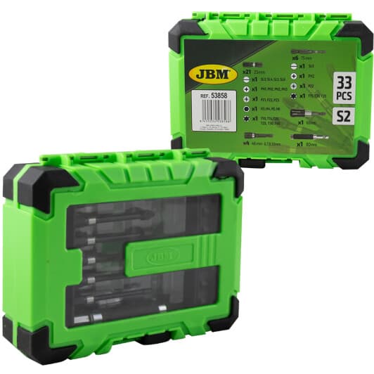 Набір бит та торцевих головок з тримачем JBM 53858 27 шт.