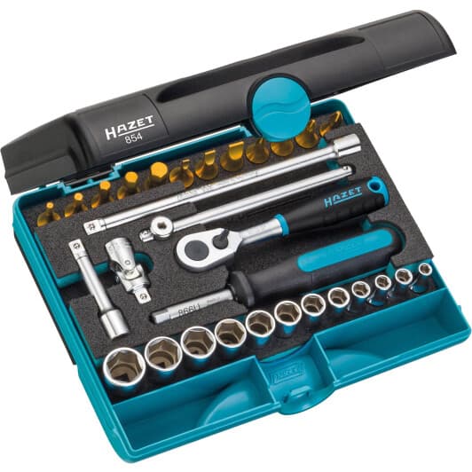 Набір торцевих головок та компонентів Hazet 854 1/4" (30 пр.)