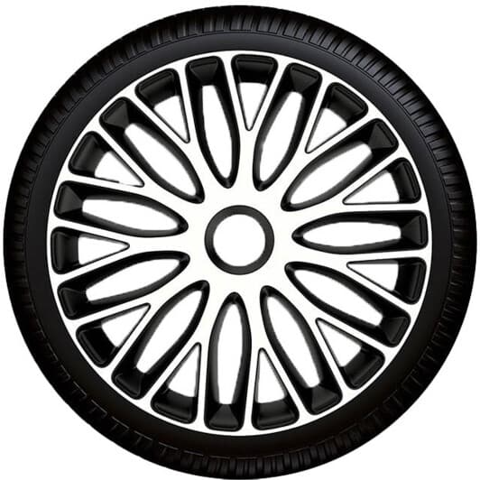 Комплект ковпаків на колеса Argo Mugello колір білий + чорний R16