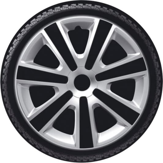 Комплект колпаков на колеса Argo VR цвет серебристый + черный R16