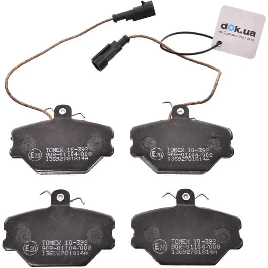 10392 Tomex Тормозные колодки
