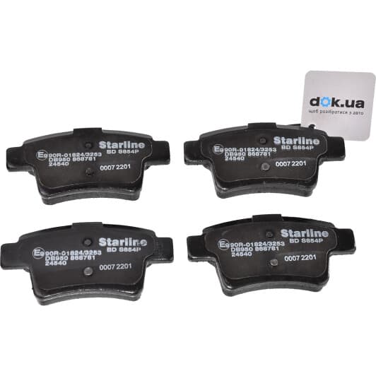 BD S854P Starline Гальмівні колодки для Citroen C4 Picasso