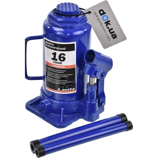 Домкрат Lavita пляшковий гідравлічний 16 т LAJNS-16