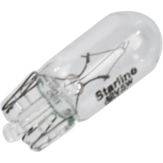 Автолампа Starline Standard W5W W2,1x9,5d 5 W прозрачная 9999997