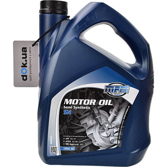 MPM Semi Synthetic SN 10W-40 (5 л) моторное масло