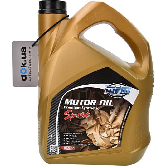 MPM Premium Synthetic Sport 10W-60 (5 л) моторное масло