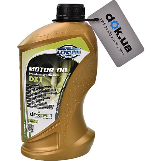 MPM Premium Synthetic DX1 5W-30 (1 л) моторное масло