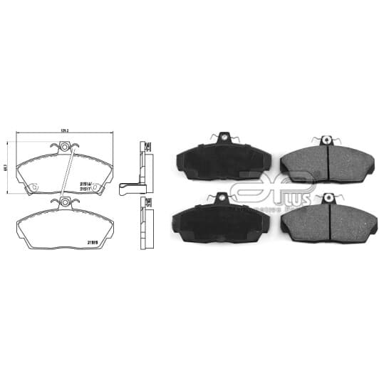 71120baap Applus Тормозные колодки для Land Rover Freelander