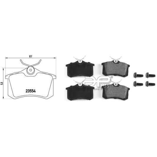 71210bbap Applus Тормозные колодки