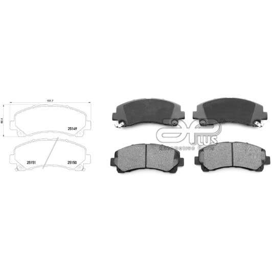 71307baap Applus Гальмівні колодки для Isuzu D-Max