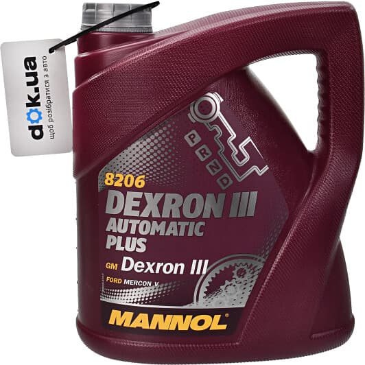 Трансмісійна олива Mannol Dexron III Automatic Plus синтетична