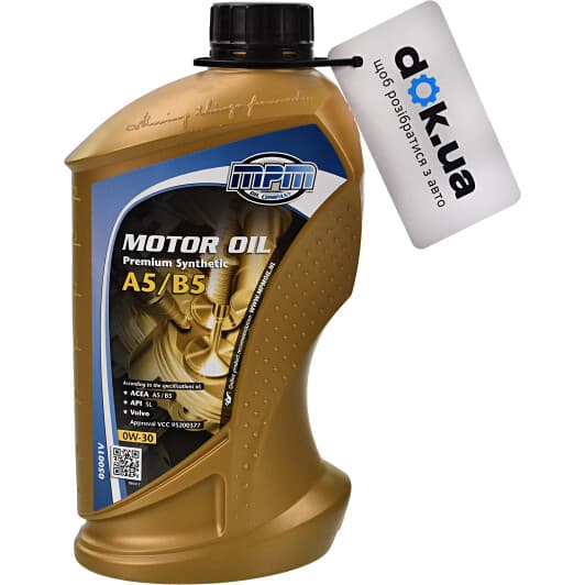 MPM Premium Synthetic A5/B5 0W-30 (1 л) моторное масло