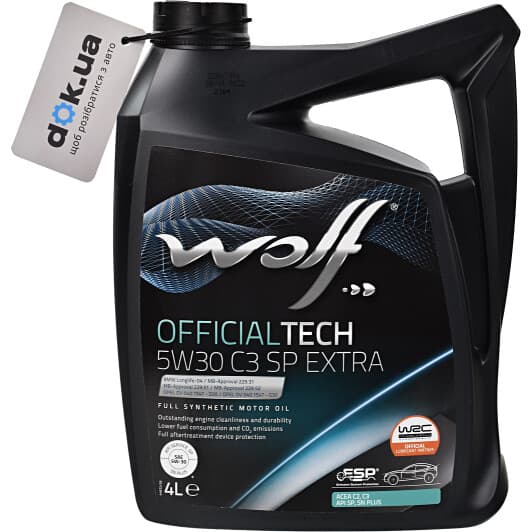Wolf Officialtech C3 SP Extra 5W-30 (4 л) моторна олива