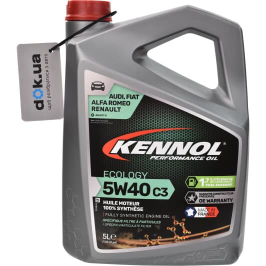 Kennol Ecology C3 5W-40 (5 л) моторна олива