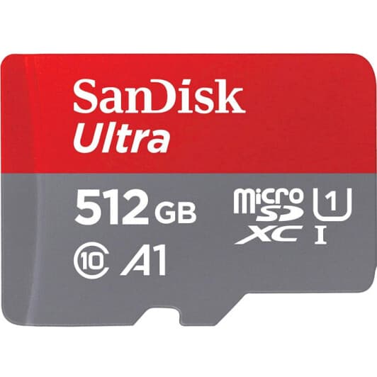 Карта пам’яті SanDisk Ultra microSDXC 512 ГБ з SD-адаптером