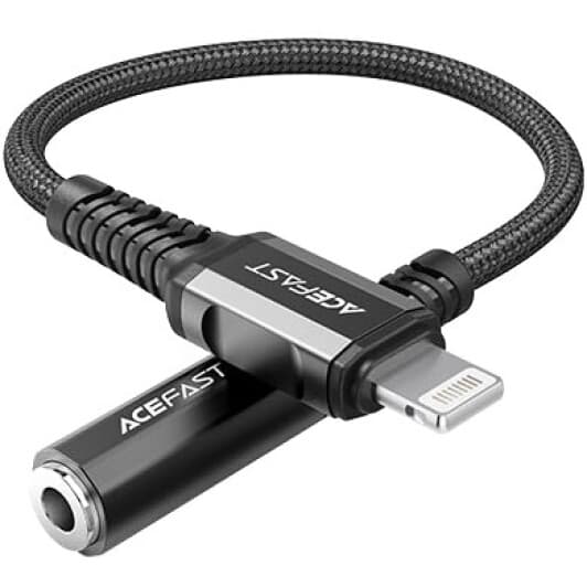 Кабель Acefast C1-05 AFC1-05B Apple Lightning - 3.5 (Female) 0,18 м
