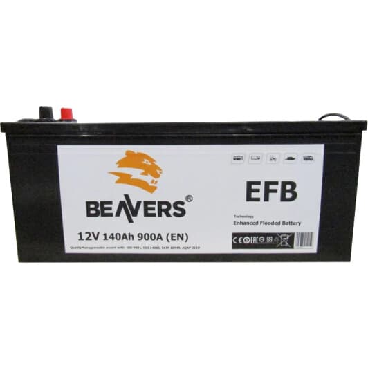 Аккумулятор Beavers 6 CT-140-L EFB 6140LBEAVERSEFB