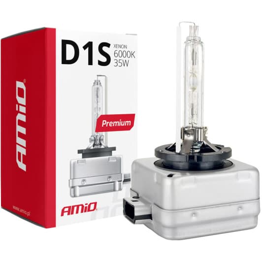 Автолампа Amio Premium D1S PK32d-2 35 W прозрачная 01409