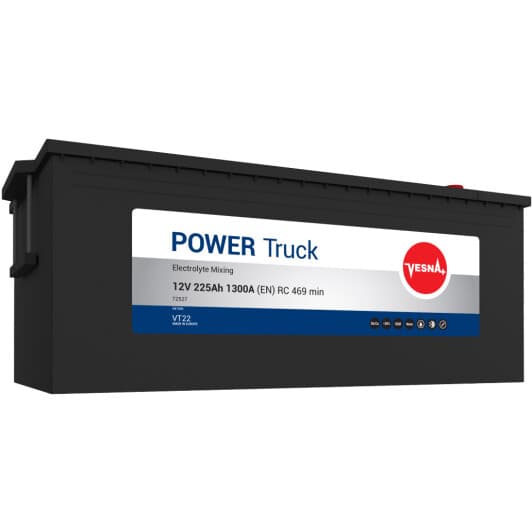 Аккумулятор Vesna 6 CT-225-L Power Truck 843912