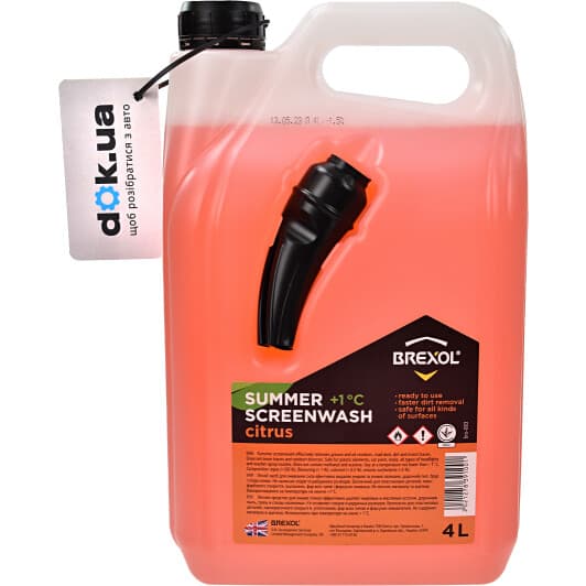 Омивач скла Brexol Screen Wash Summer літній 1 °С цитрусовий (4 л)
