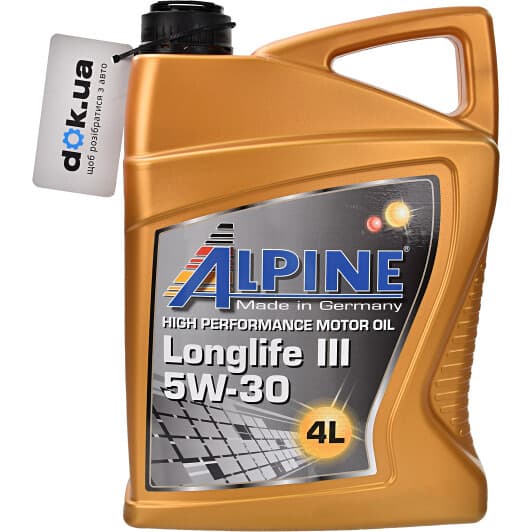 Alpine Longlife III 5W-30 (4 л) моторное масло