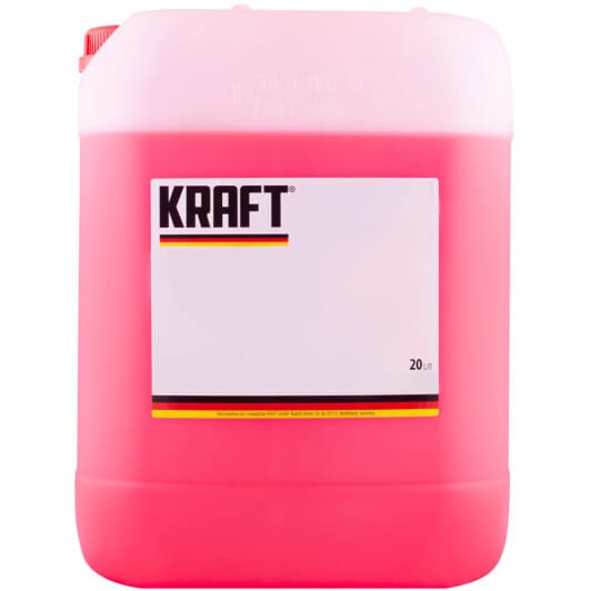 KRAFT G12/G12+ червоний -35 °C, 20 л (KF111) готовий антифриз