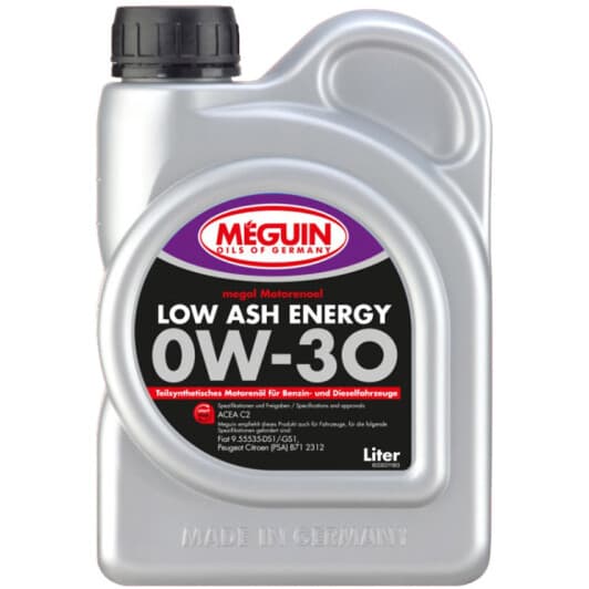 Meguin Low Ash Energy 0W-30 (1 л) моторное масло