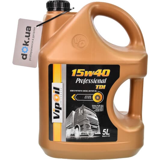 VIPOIL Professional TDI 15W-40 (5 л) моторное масло