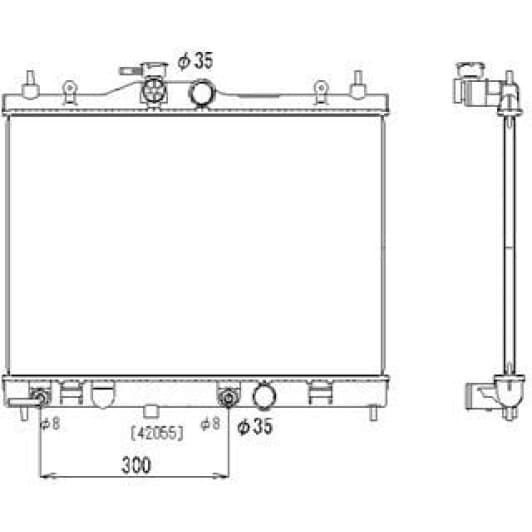 pl021810r Koyorad Радиатор охлаждения двигателя