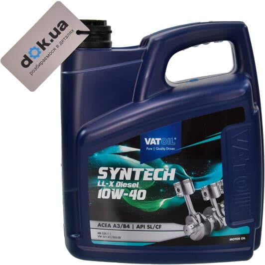 VatOil SynTech LL-X Diesel 10W-40 (4 л) моторна олива