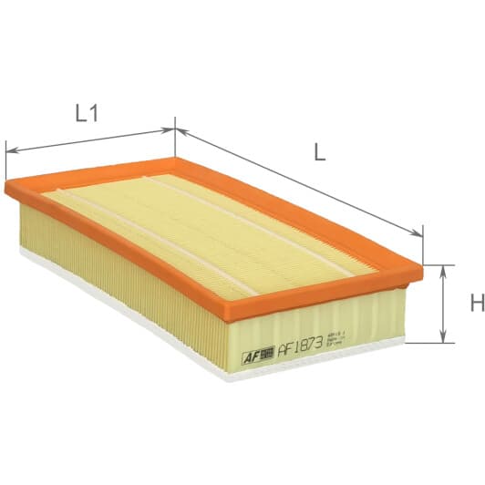 af1873 Alpha Filter Повітряний фільтр для Citroen C5
