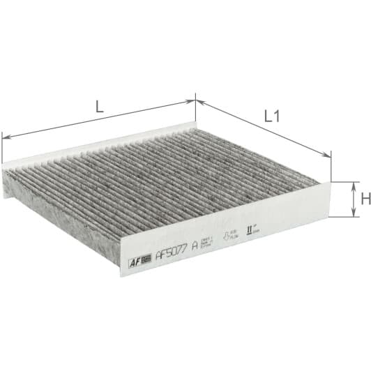 af5077a Alpha Filter AF5077a Елемент фільтруючийповітряний салону (RENAULT Logan II, Clio IV, Sandero II LADA Vesta, X-Ray NISSAN DACIA Duster II)