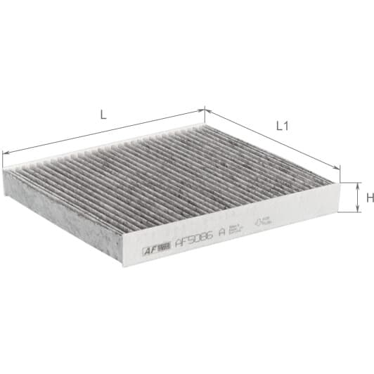 af5086a Alpha Filter AF5086a Елемент фільтруючийповітряний салону (TOYOTA Hilux, Prius, C-HR)
