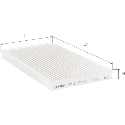 af5137 Alpha Filter AF5137 Елемент фільтруючийповітряний салону (RENAULT Megane CC, Megane III)
