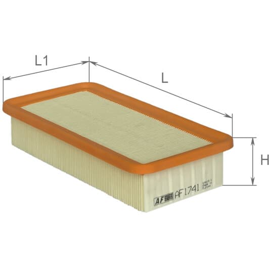 AF1741 Alpha Filter Воздушный фильтр для Hyundai Equus