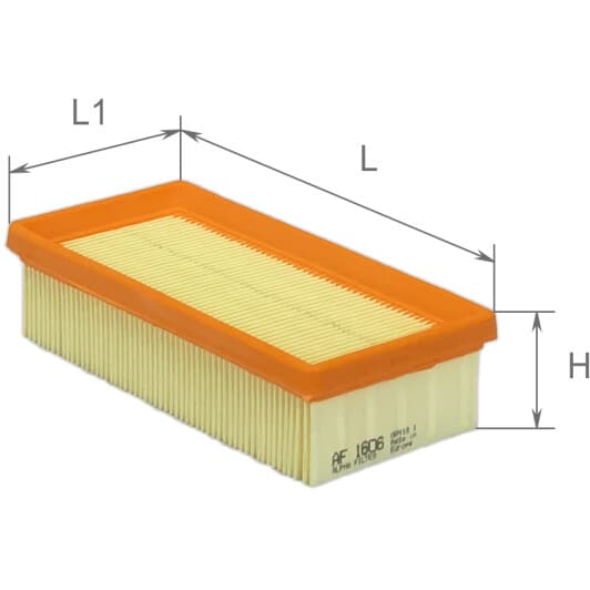AF1606 Alpha Filter Повітряний фільтр для Volkswagen Caddy
