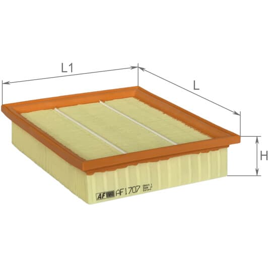 AF1707 Alpha Filter Воздушный фильтр для Volkswagen Golf