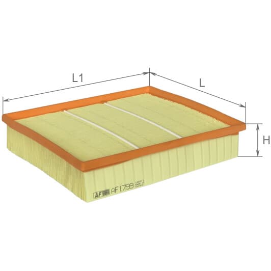 AF1799 Alpha Filter Повітряний фільтр для Audi A6