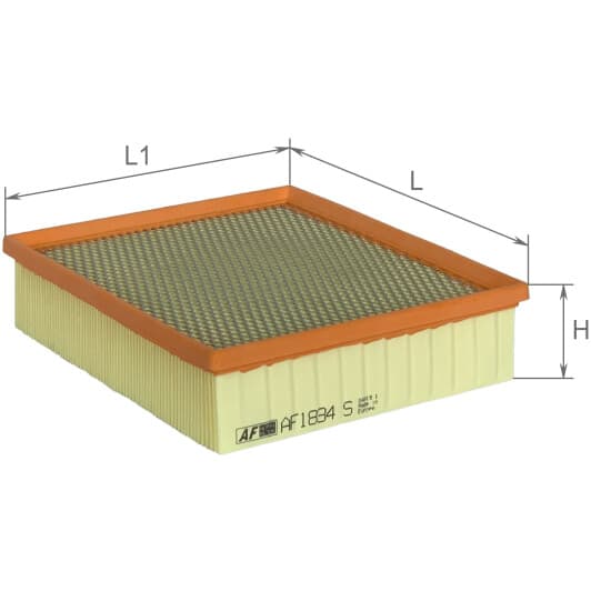 AF1834S Alpha Filter Воздушный фильтр для Volvo S80