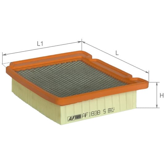 AF1838S Alpha Filter Повітряний фільтр для Chevrolet Aveo