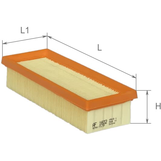 AF1602 Alpha Filter Воздушный фильтр для Lancia Delta