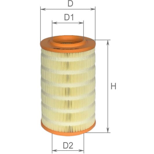 AF0126 Alpha Filter Фильтр воздушный CITROEN Jumper I (Relay) 94-02, Jamper II 02-06, FIAT Ducato 2002 (244), PEUGEOT Boxer I 94-02, II 02-06*