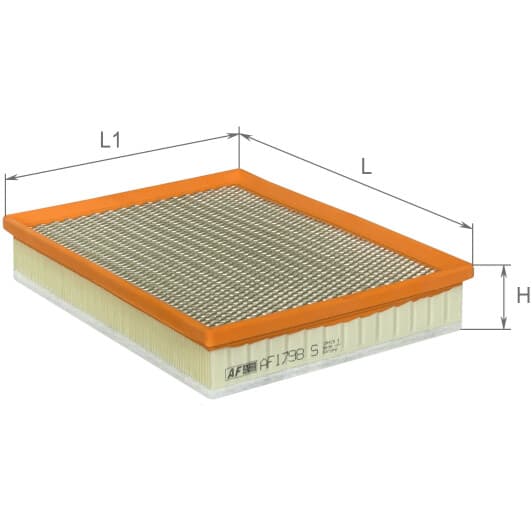 AF1798S Alpha Filter Воздушный фильтр для Opel Astra