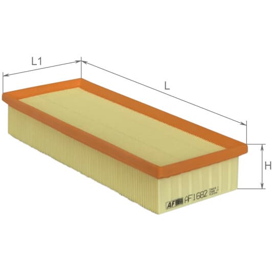 AF1682 Alpha Filter Воздушный фильтр для Audi 80
