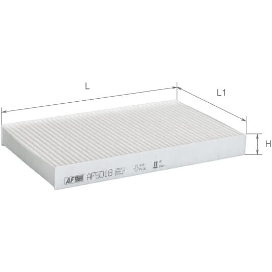AF5018 Alpha Filter Фильтр салона Citroen, Peugeot*