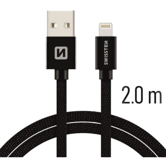 Кабель Swissten DOSWS71523301 USB - Apple Lightning 2 м