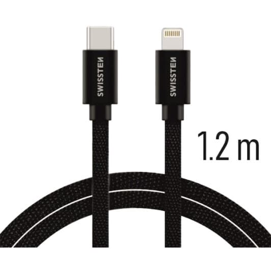 Кабель Swissten DOSWS71525201 Apple Lightning - type-C 1,2 м