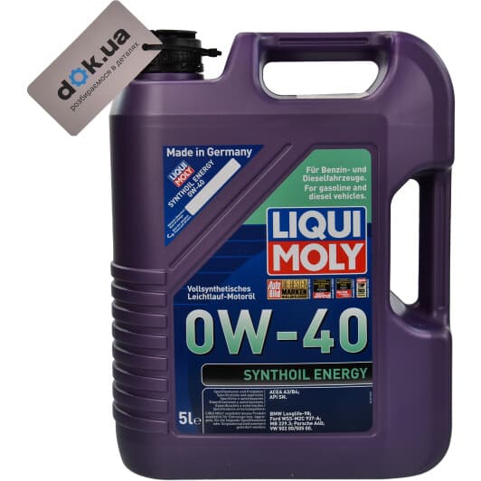 Liqui Moly Synthoil Energy 0W-40 (5 л) моторное масло